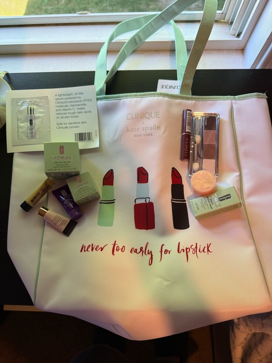 Clinique Other - Clinique x Kate Spade Tote with Clinique Minis and Samples